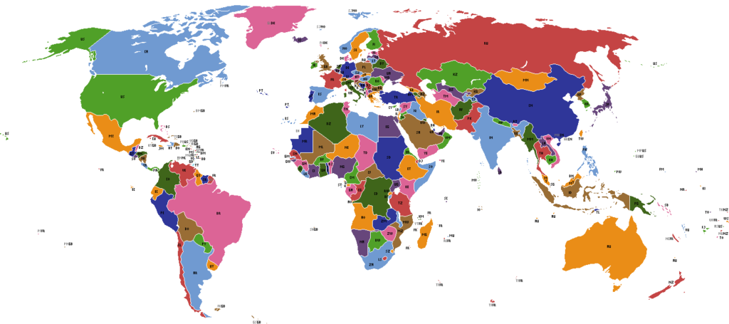 world map desktop wallpaper. Political Map of the World