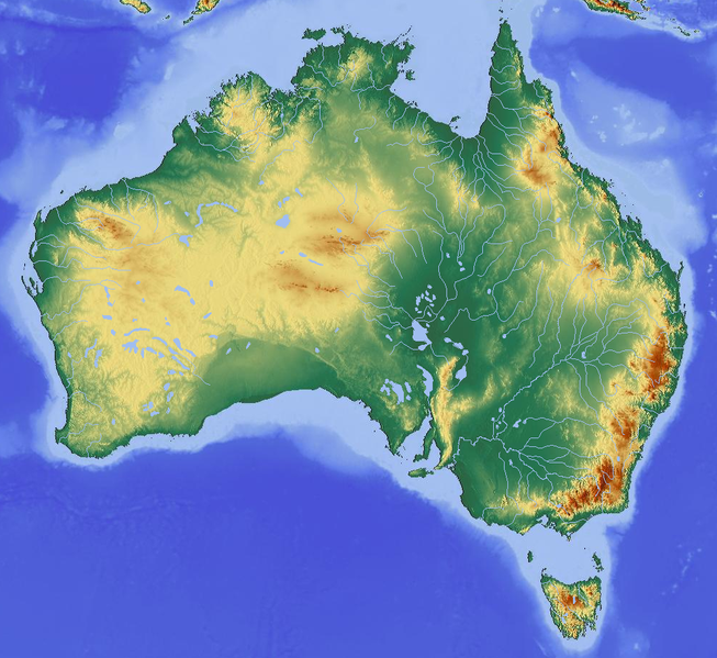 map of australia